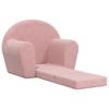vidaXL Schlafsofa für Kinder Rosa Weich Plüsch