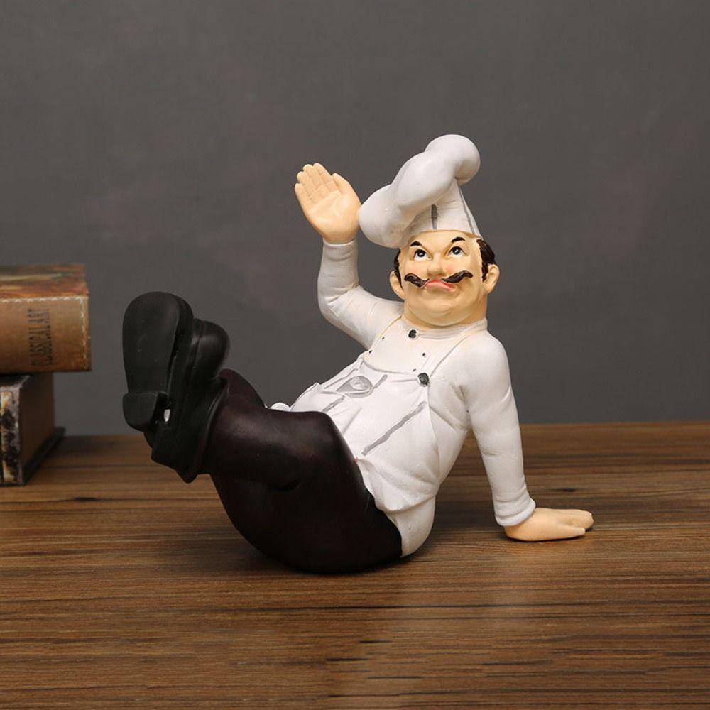 Handwerk Bauernhaus Konditorei Dekoration Simulierte Küchenchef-Figur Festival Dekoration