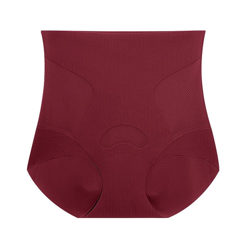 

Big Size Lady Summer Postpartum Shape Lift Hip High Waist Belly Without Mark Not Clip Hip Triangle Briefs XXL червоний