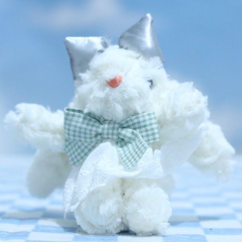 

Плюшевый Разноцветный Брелок-Кролик Уютный Длинноухий Кролик Мягкая Игрушка Идеальные Подарки Для зелёный