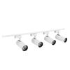 LED 4 Light Track Lighting Kit 30W 6000K COB Ceiling Spotlight LED Track Light Fixture for Kitchen Living Room Bedroom