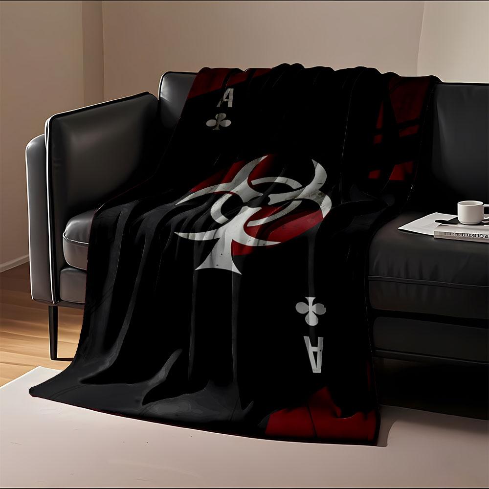 Biohazard Ace Design Blanket Print Blanket Soft and Cozy Perfect for the Living Room Bed Sofa or a Nap,gift