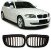 2Pcs Car Front Hood Grills Center Kidney Matte Black Grille for BMW 1-Series E81 118d 116i 123d 130i 3-door 2007 2008 2009-2011
