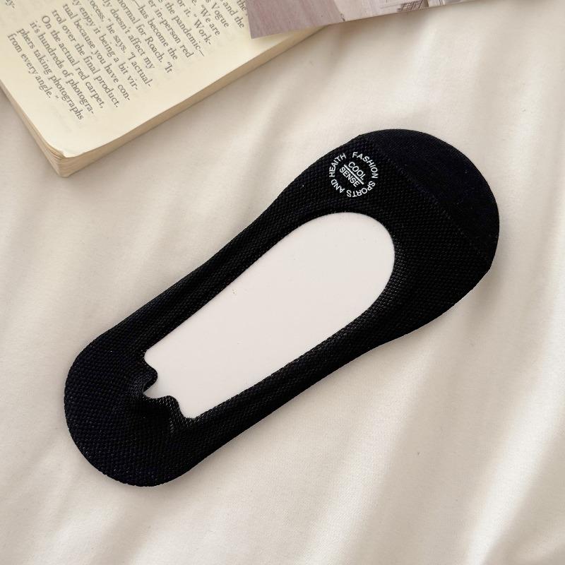 Women's Summer Lightweight Open-front Invisible Stockings with Cotton Sole for Summer, Anti-slip, No Heel Separation