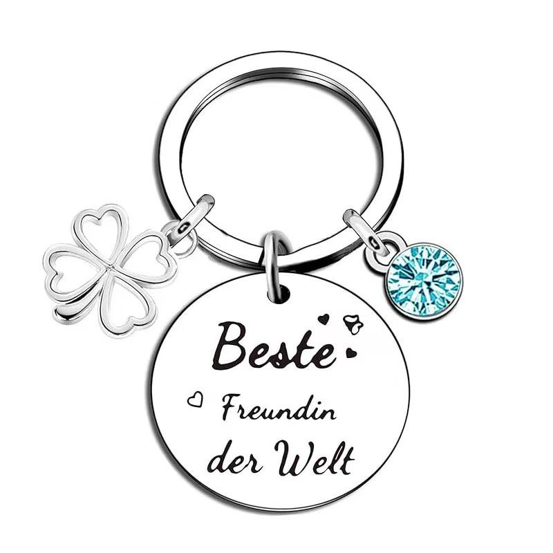 

Mothers Day Gift Stainless Steel Keychain Pendant Gift Stainless Steel Keychain for Mothers Day and Fathers Day Backpack Bag Pendant 3*3CM