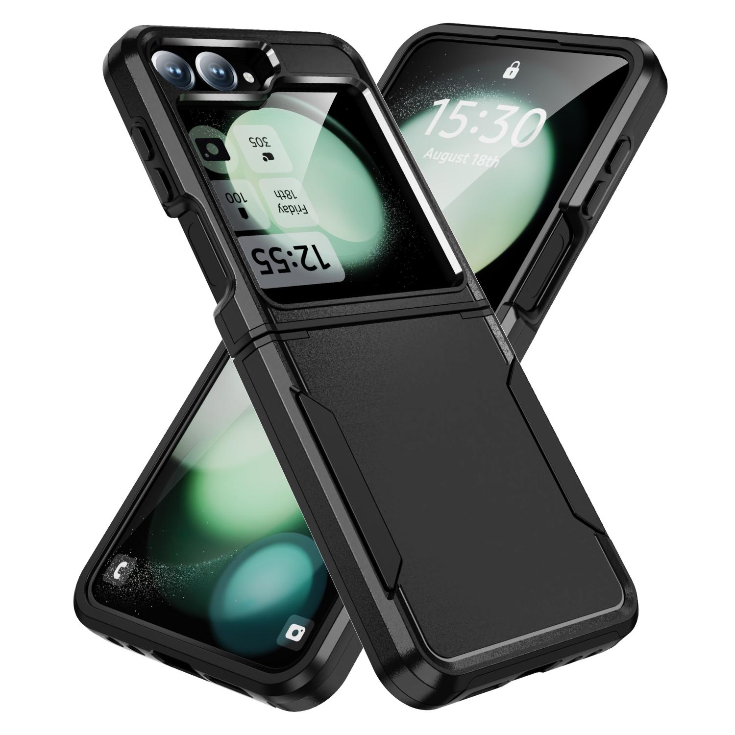 

For Samsung Galaxy Z Flip7 FE 5G/Z Flip6 5G Case PC+TPU Military Grade Drop Protective Phone Cover C