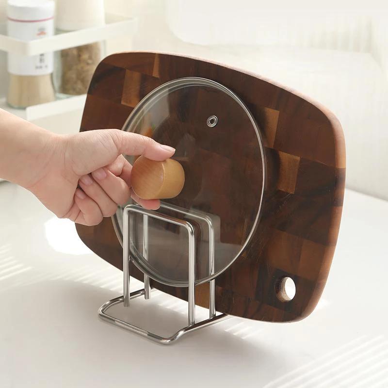 Cutting Board Holder Stainless Steel Cutting Board Rack Kitchen Organizer For Chopping Board Kitchen Storage Organization Rack