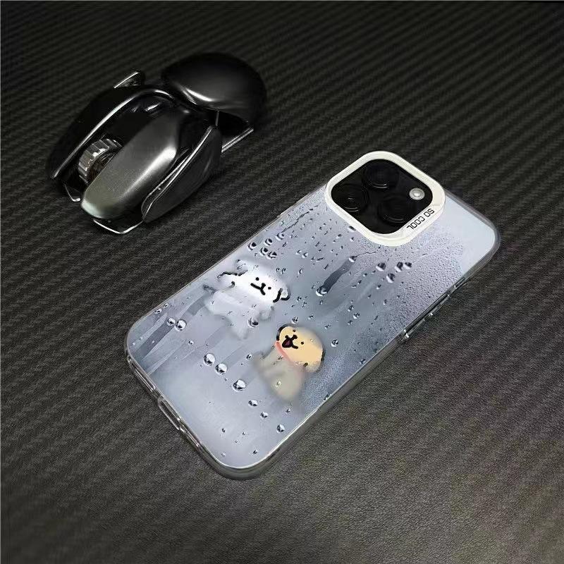 Fog line dog for iPhone16promax anti-drop 13promax iPhone case 15plus new 14