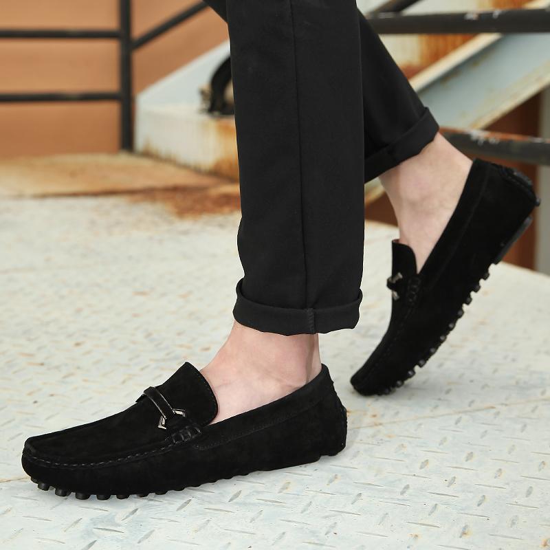 Loafers for menn Mokkasiner Uformelle skinnsko Lette slip-on-sko Klassisk menn komfortabel kjøresko