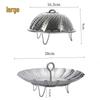 ZISIZ Retractable 304 Stainless Steel Steamer Rack