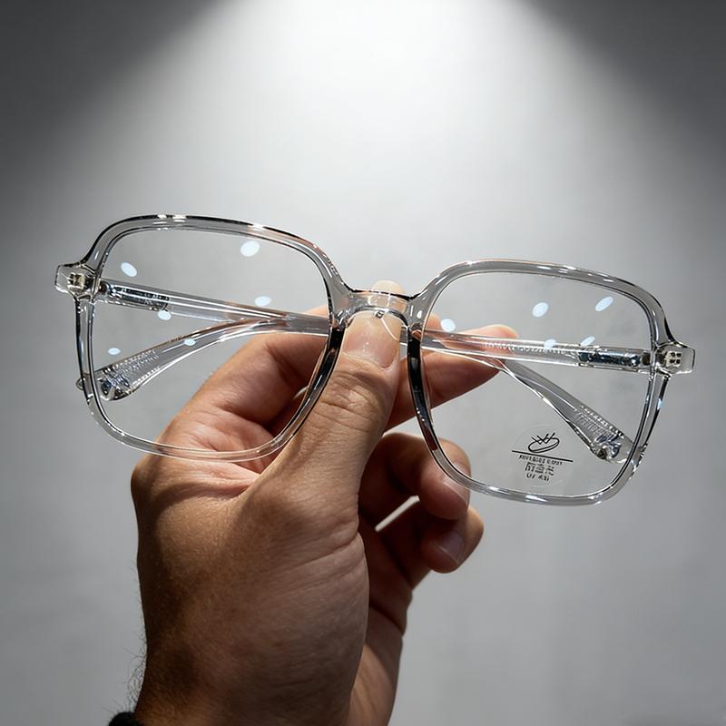 Square Frame Reading Glasses For Men Large Optical Eyeglasses Hyperopia Reading Glasses Eyewear Big Readers +1 +1.5 +2 +2.5 +3