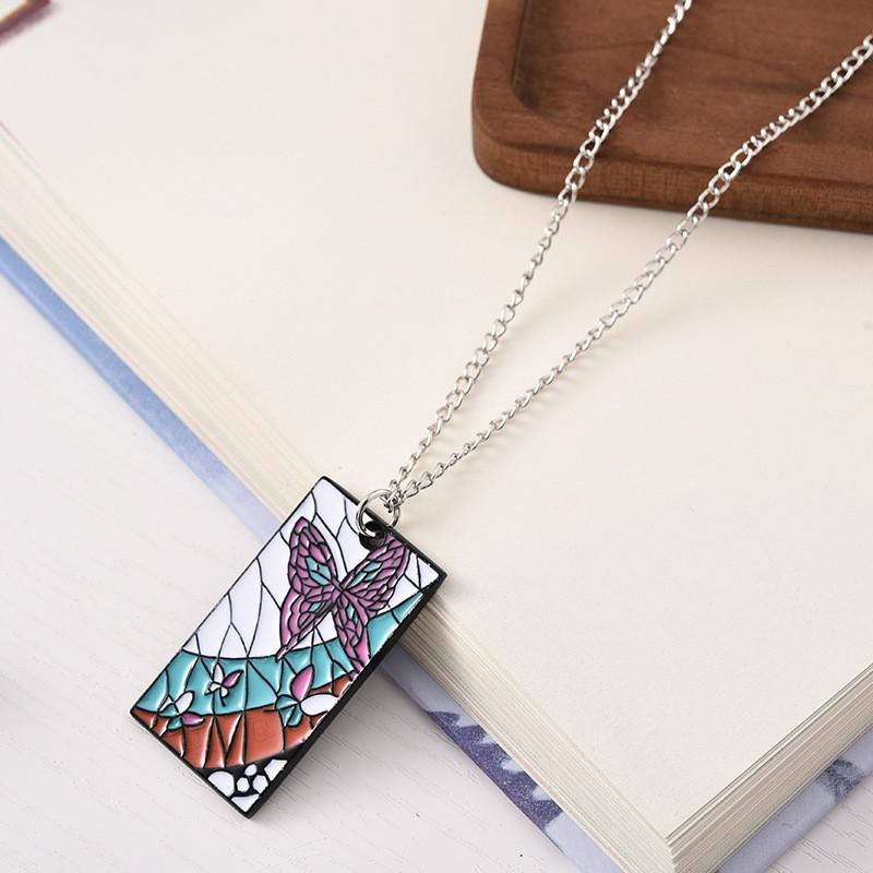 Slayer Kimetsu Demon No Yaiba Jewelry Accessory Electroplated Pendants Fans