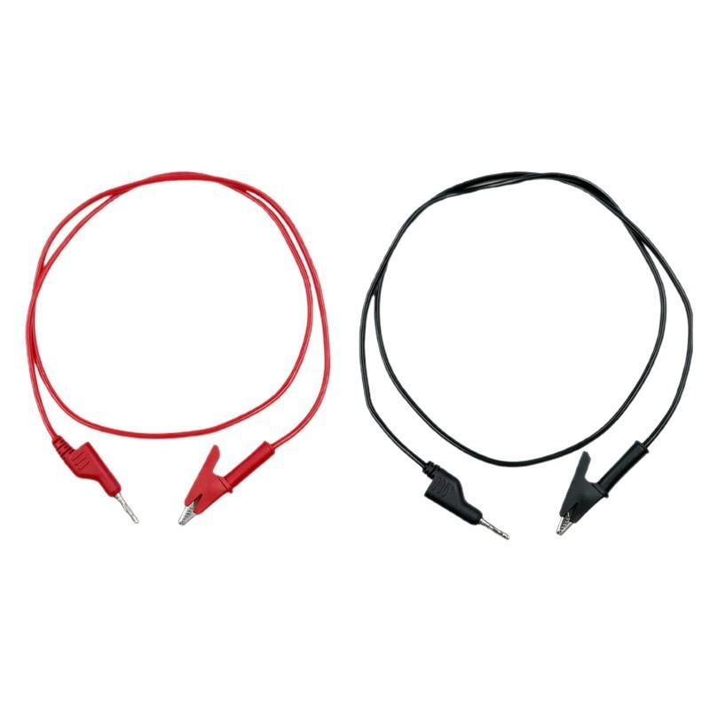 15A Electric Voltage Testing Cord, 1/2pcs Double-End Test Lead Wire with 4mm Banana Plug, DIY Multimeter Alligator Clip