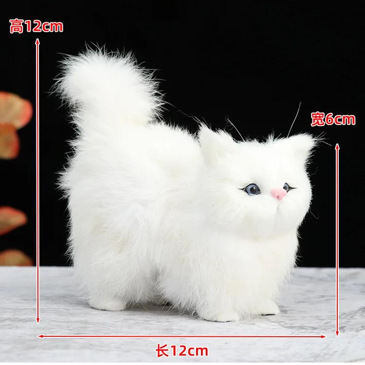 Niedliche Simulations-Katzen-Plüschtiere Weiches Stoff-Kätzchen-Modell Falsche Katze Realistische Tiere für Kinder Mädchen Geburtstags- Valentinstagsgeschenk