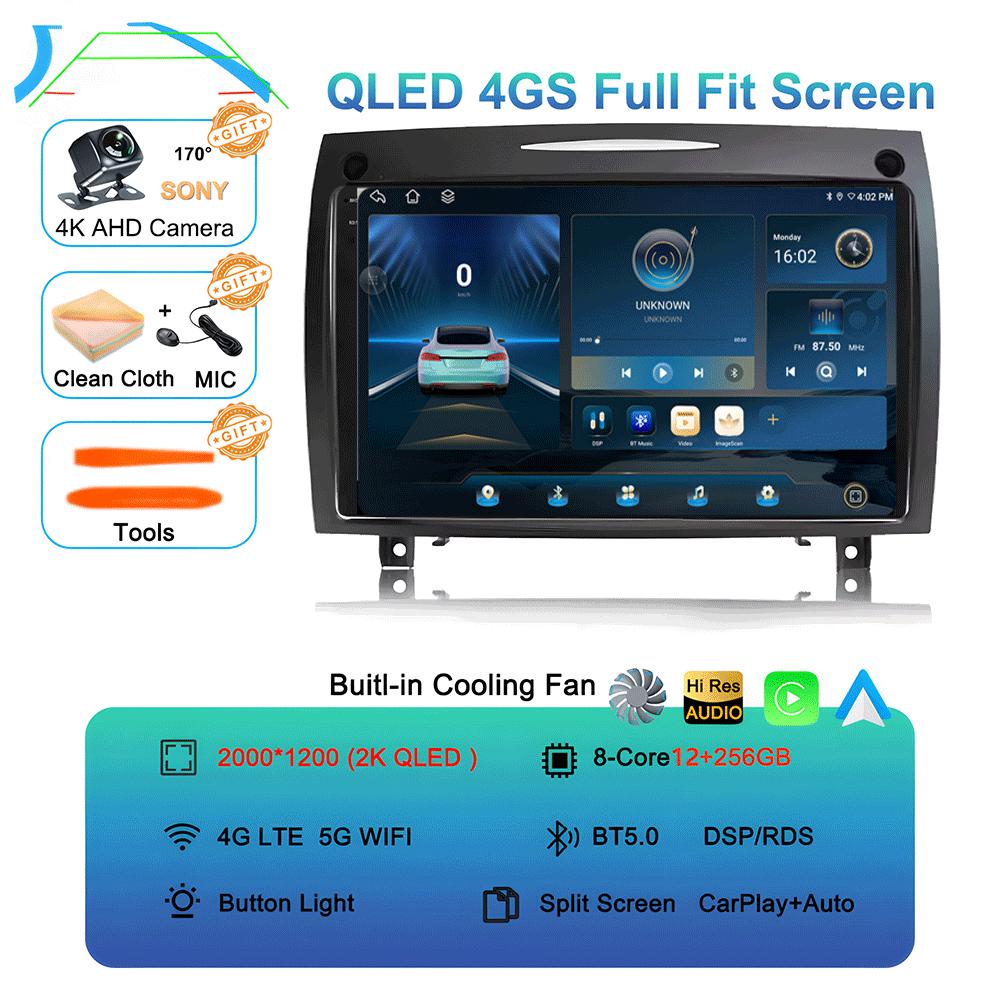 Android 14 For Mercedes Benz SLK class R171 SLK200 SLK280 SLK300 2000-2011 Car Radio Multimedia Video Player Navigation GPS