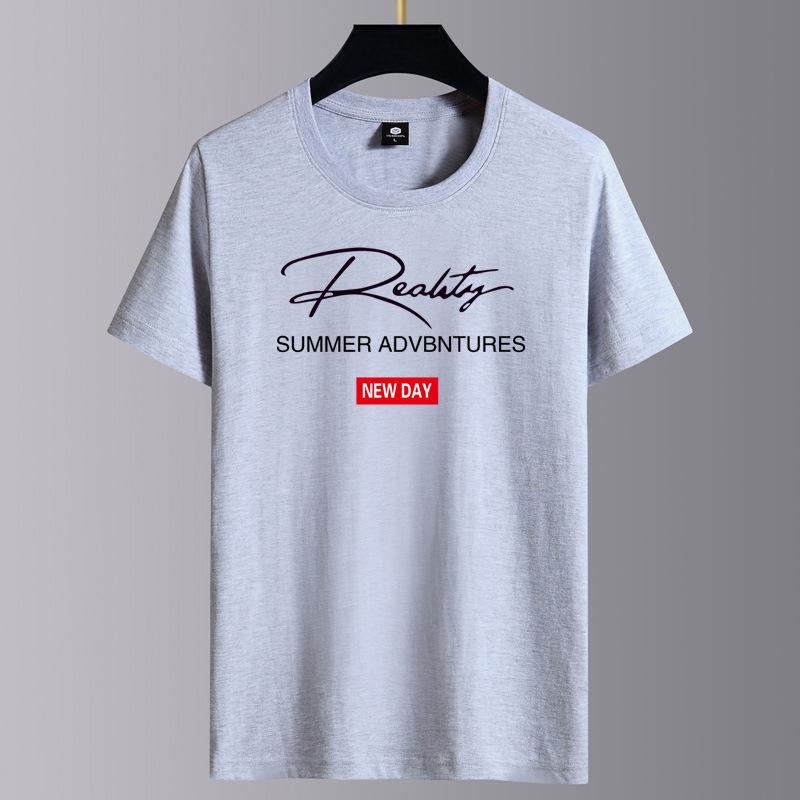 

Мужская модная футболка с круглым вырезом, коротким рукавом, свободного кроя, в стиле кэжуал XXL