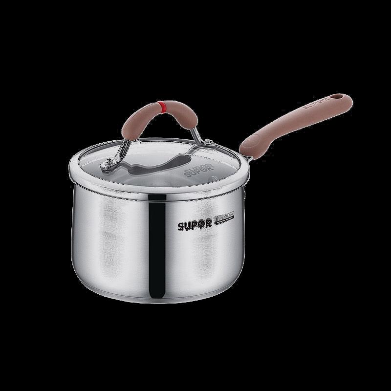 Supor Little Red Circle 304 Stainless Steel Milk Pot