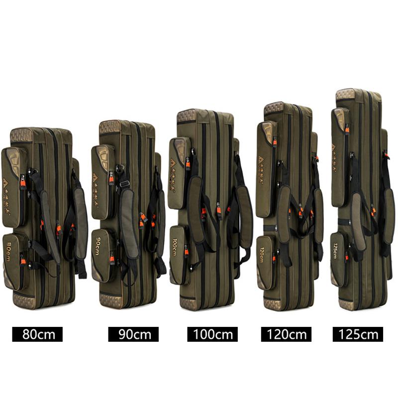 Fishing Rod Bag, Large-capacity Waterproof Fishing Bag, Thickened Sea Rod Bag, Big Belly Bag, Wheel Fishing Gear Bag, Fishing Storage Bag