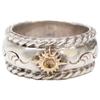 ARIZONA FREEDOM R-45b SILVER K18 Medium Sun God Arabesque Ring Ring Silver / Yellow GoldUsed