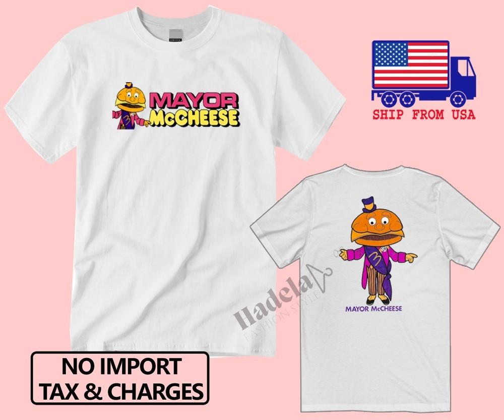 Mayor McCheese Men s White Size S-5XL S