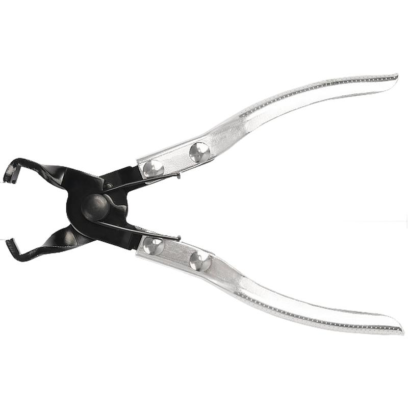 Инструмент для ремонта автомобилей Серебристо-черные Плоскогубцы для хомутов пружинные Механизм с пружиной Термообработанный сплав Антикоррозийное Черненое покрытие