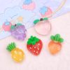 Crystal Grapefruit Cartoon Resin Croc Charms, DIY Jewelry, and Hair Clip Accessories