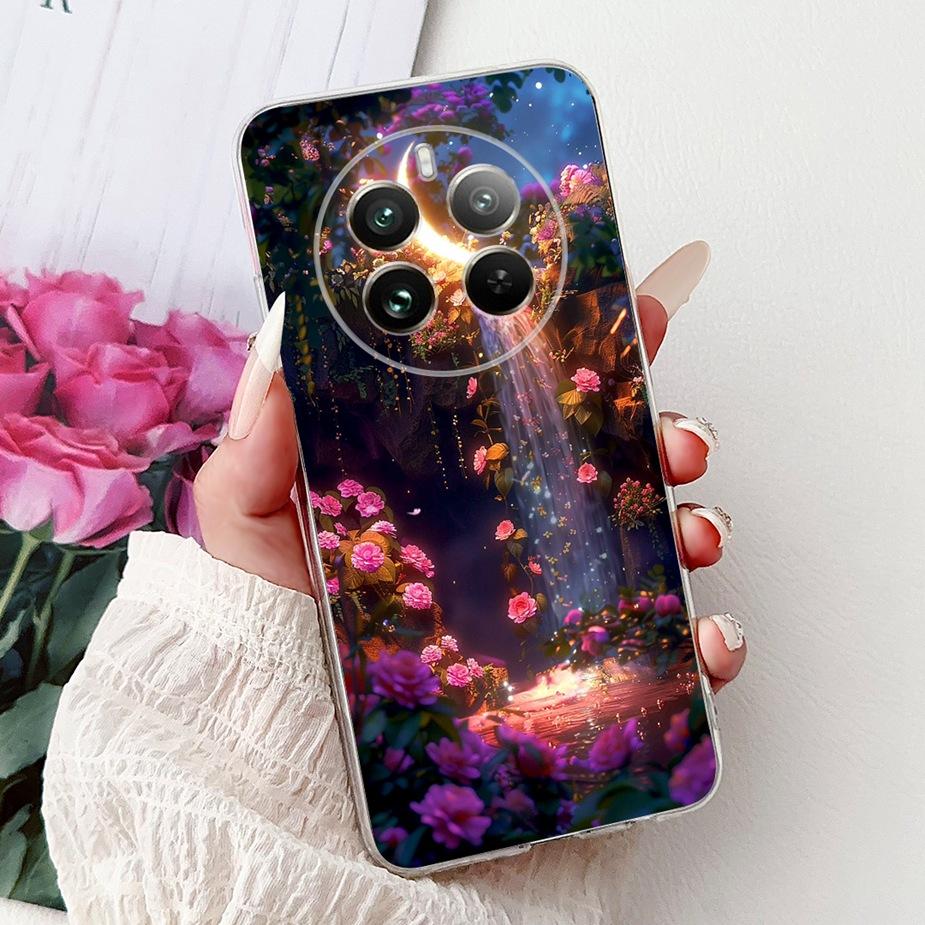 For Realme 12 Pro Plus Case RMX3840 Cute Cat Lucky Koi Painted Cover Soft Slim Phone Case For Realme 12 Plus Realme12 Pro+ Shell