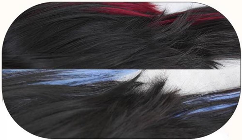 Harajuku Lolita Wig, Jellyfish Wig, Heat-Resistant, Women's, Full Wig, Long, Gradient, Lolita Wig (Black, White Red)