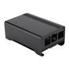 V1 Aluminum Alloy Metal Case with DC 5V Cooling Fan for Raspberry Pi 3 b 2 b RPB +(Black )