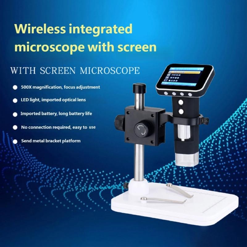 Tragbare digitale Lupe für Kinder mit 500-facher und 500-facher Zoomstufe, 3,5-Zoll-Display, ideal für die Entdeckung im Freien