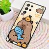Cute Cartoon Capybara Phone Case for Samsung Galaxy Note 10 Pro S26 Ultra S23 S24 FE S25 S21 S22 PLUS Shockproof Cove