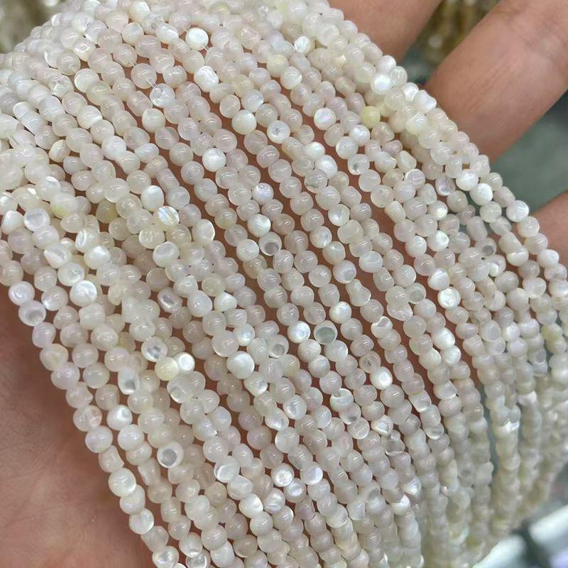 High Brightness White Mother of Pearl Shell Crushed Stone, 3-6mm Square Beads for DIY Necklace and Bracelet Accessories