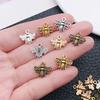 Multi-color Alloy Bee Pendant Charm for DIY Bracelets and Necklaces