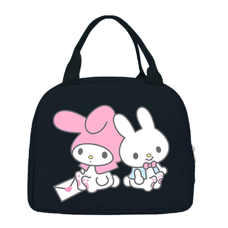Melody cute cartoon print student lunch bag high value work commute leisure handbag