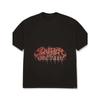 Weißes T-Shirt mit Slayer Prey Text Grafikdesign für Casual Streetwear Style