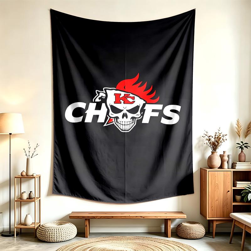 Kansas City Chiefs (28) Wandteppich Geeignet Für Die Dekoration Von Häusern Wohnheimen Und Schlafzimmern Weich Anzufassen Und Ein Perfektes Geschenk Für Freunde Und Familie