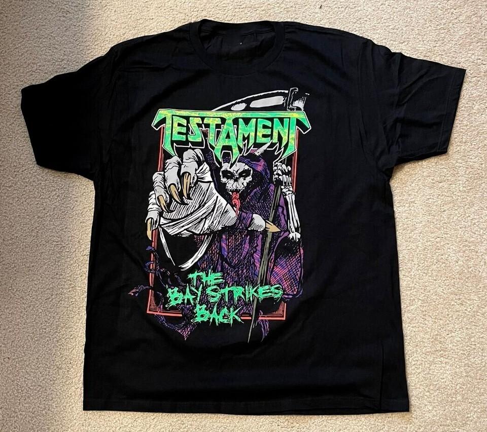 Testament Band Music For Lovers Black T-Shirt Cotton Full Size L