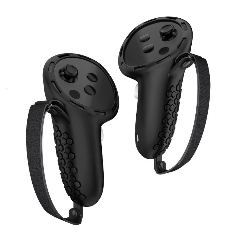 

Silicone VR Handle Protective Sleeves for 3S with Comfort Knuckles Straps Enhances Grip Protections 1 чёрный