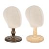 Mannequin Manikin Head Wooden Base Multi Purpose Kids Hat Rack Hair Wigs Hat Display Holder Stand Wigs Display Model for Home