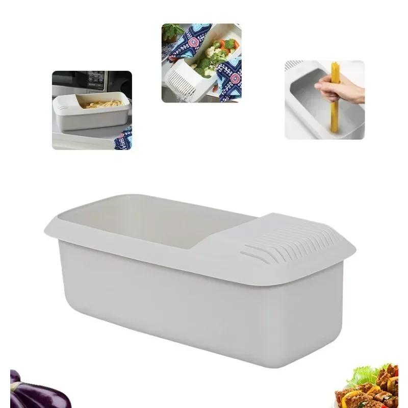 Nudelbox Küche Kochen und Nudeln Dual-Use Kunststoff Aufbewahrungsbox Küchenzubehör Gadget-Set Abtropfbox Küchenartikel Schöpfkelle