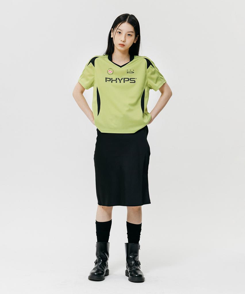 PHYSICAL DEPARTMENT Soccer Jersey V Neck Ss Citrus Green
