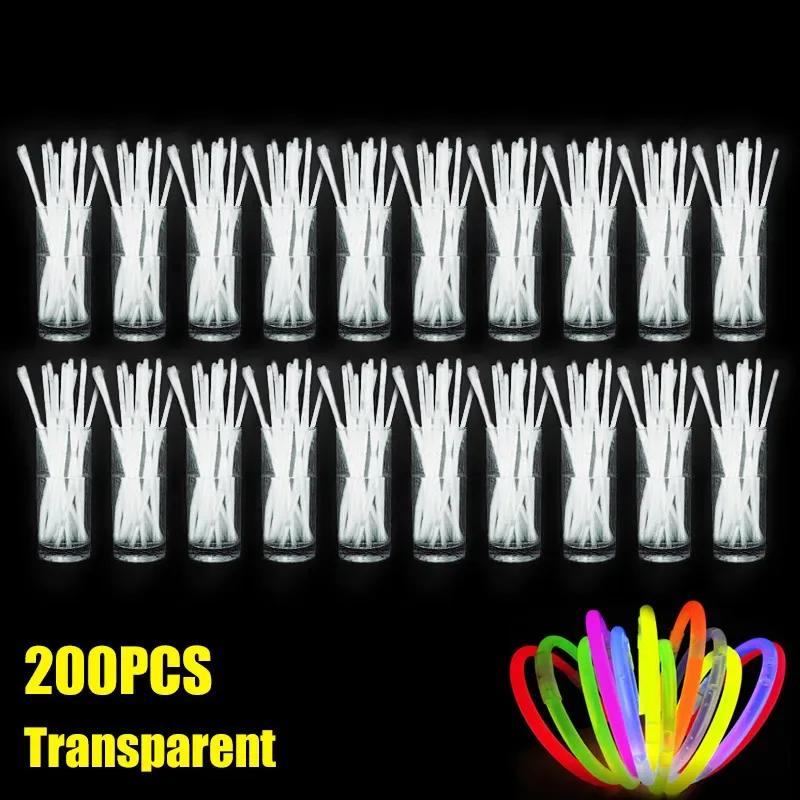 Nowa 2025 Fluorescencyjna Bransoletka w Kształcie Patyka Naszyjnik Glow Stick Bransoletka Materiały Imprezowe Dekoracja Koncertowa Jednorazowy Fluorescencyjny Patyk