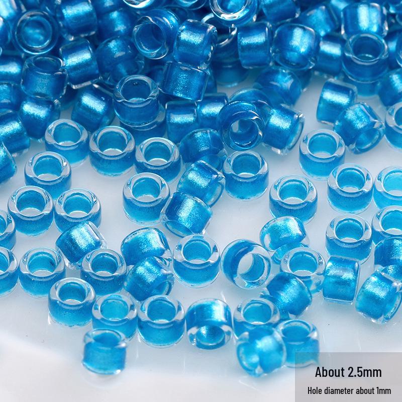 Blauer Glas-Reiskorn-Haarnadel: Handgefertigter Schmuck-Accessoire im antiken chinesischen Stil