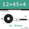 Thickened Black Flat Washer: Enhanced Round Metal Spacer for Home Use