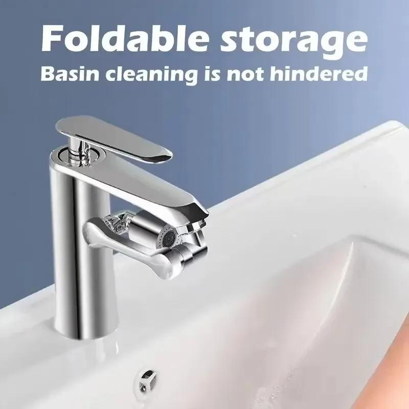 1080° Universal Rotation Faucet Sprayer Head Extender 22mm Adaptor Washbasin Aerator Bubbler Nozzle Kitchen Tap
