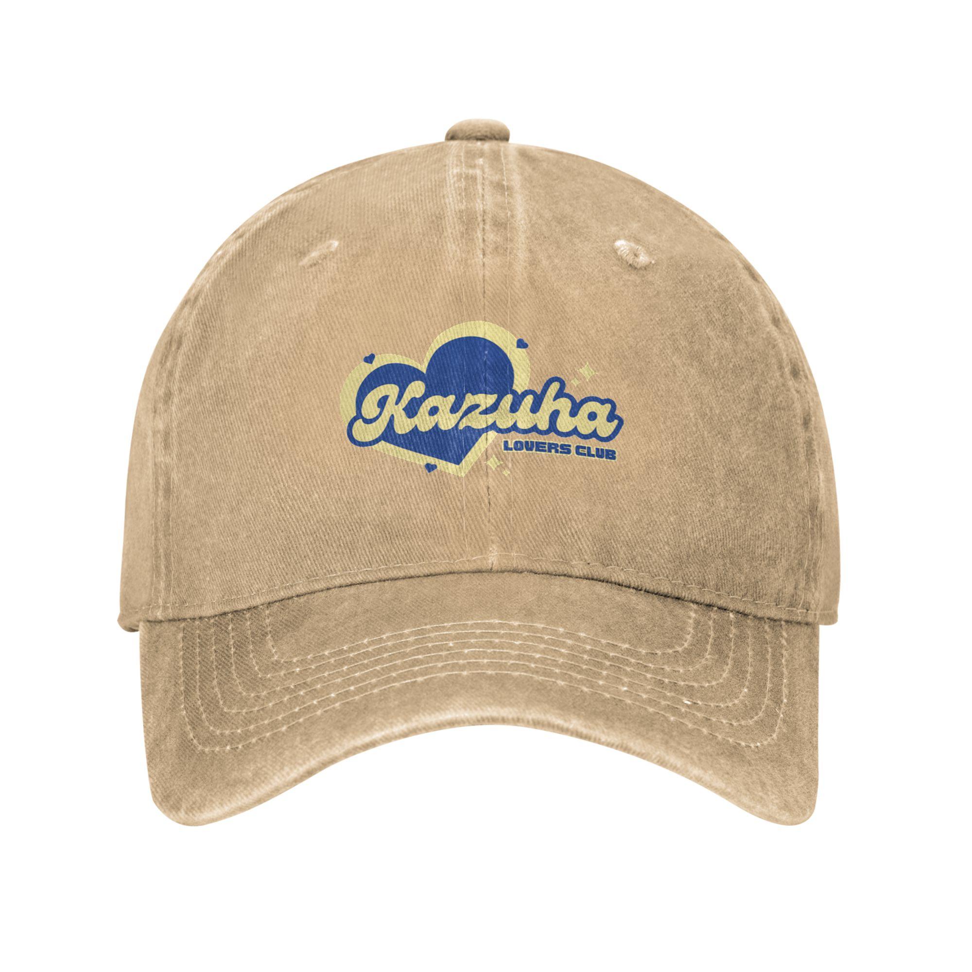 

Unisex Baseball Hats Kazuha lovers club Washed Denim Outdoor Baseball Caps Hip Hop Cap Casquette One Size