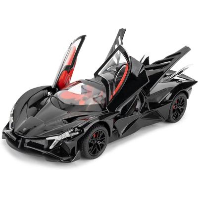 Giocattolo modello di auto in lega Apollo Evo 1/24 con funzione pull back con suono e luci brillanti, giocattoli modello da collezione adatti, regali per ragazzi e ragazze