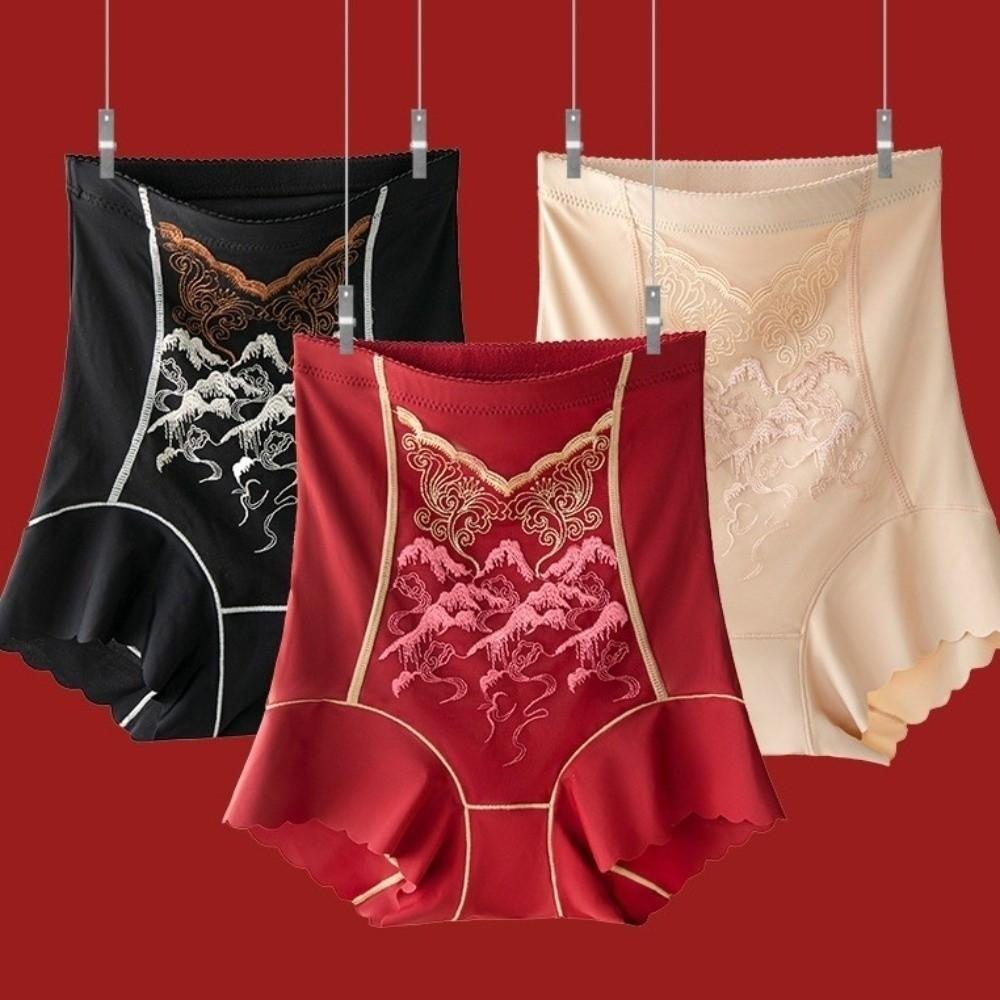 Embroidery Flower Women Butt Lifter Briefs Girdle Panties Postpartum Body Shaper  Daily