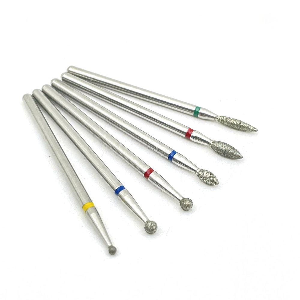 6Pcs Cutter for Manicure Carbide Diamond Nail Drill Bit Set Milling Cutters Nail Art Pedicure Tools Kit Nail Drill Bits