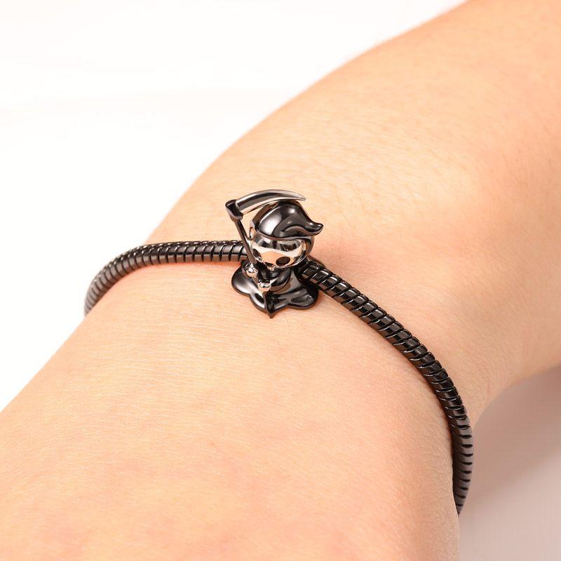 New Copper Charm Fit Original Bracelet Accessories Women Jewelry All Saints' Day Series Pumpkin Wagon Magic Hat